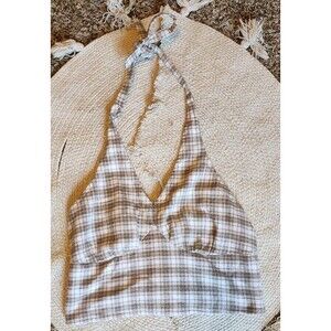 Hollister California  Halter Top Half Tank Top Sz L Vintage Y2K